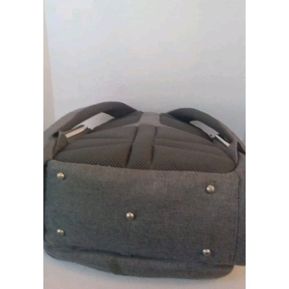 Diaper Bag Backpack, Large Capacity, Insulated Pockets,‎ Gray